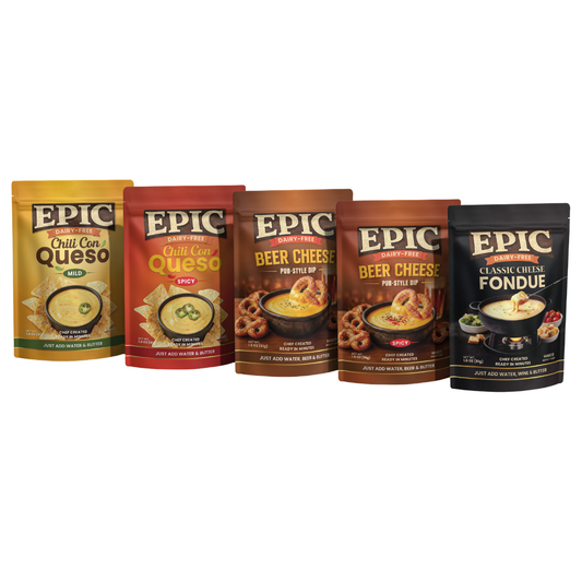 Epic Cheese Discovery Set   (5-Pack: Queso · Beer Cheese · Fondue)